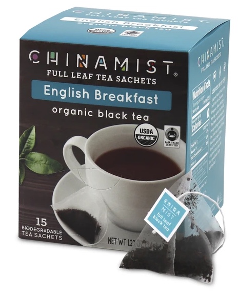 English Breakfast Organic Black Full Leaf Tea Sachet (15-ct.)