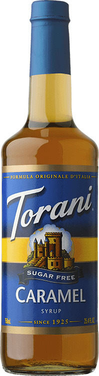 Sugar Free Caramel Torani® Syrup - 750 ml bottle